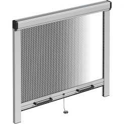 Cửa lưới chống muỗi tự cuốn màu Ghi